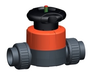 +GF+514型隔膜閥，PVC-U 帶NPT內(nèi)螺紋承插端