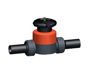 +GF+514型隔膜閥，PVC-U 帶PE100 SDR11電熔焊對(duì)焊端 公制